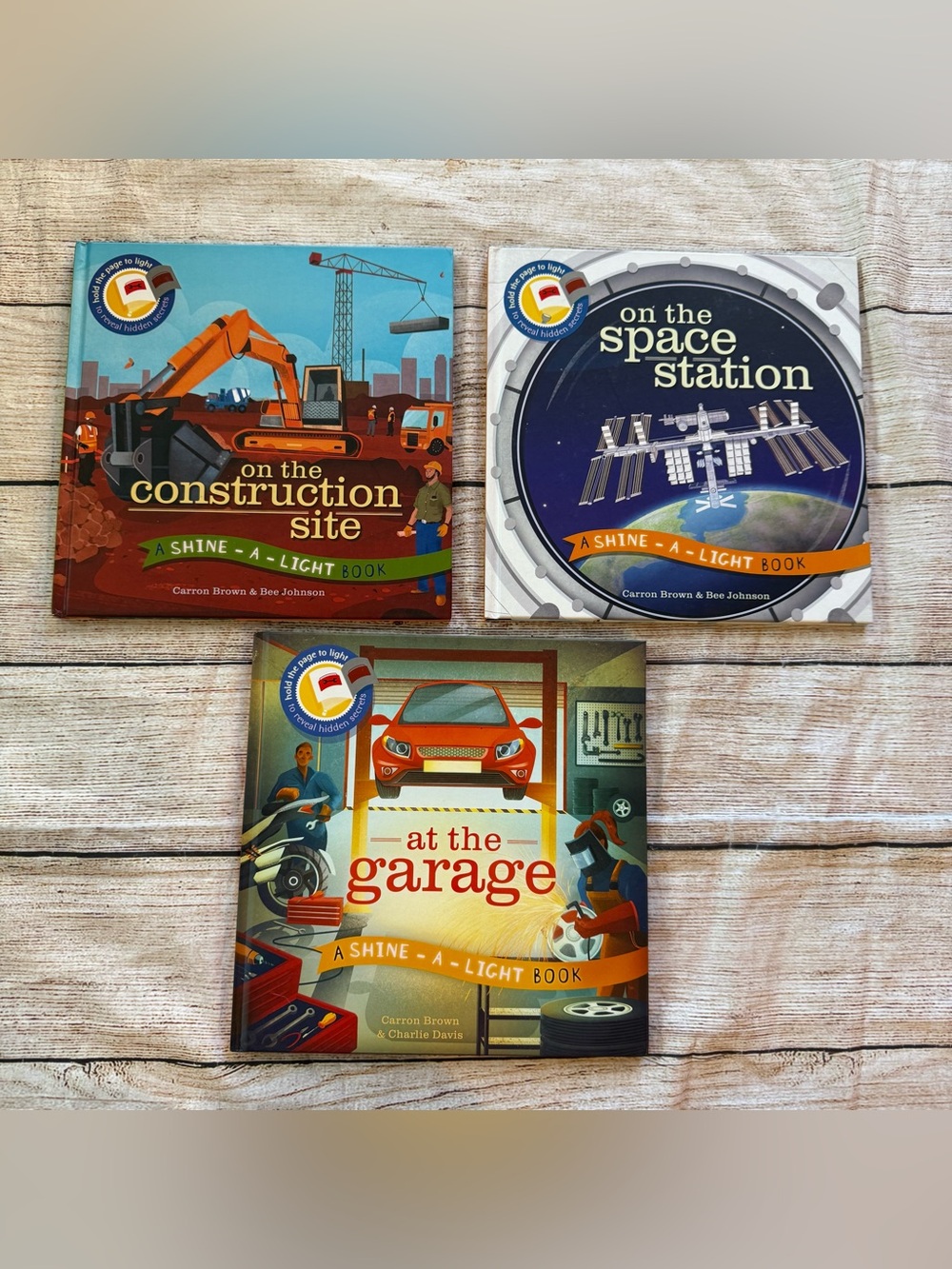 SHINE-A LIGHT BOOKS Hardcover Lot Construction Garage Space Station